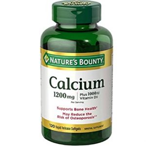 Nature's Bounty Calcium 1200mg & Vitamin D3 1000IU, 120 Softgels