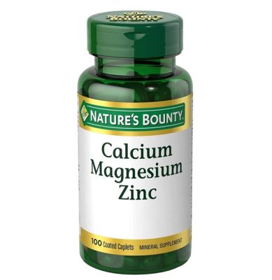 Nature's Bounty Calcium Magnesium Zinc Caplets 100 count