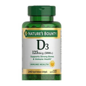 Nature's Bounty Vitamin D3 5000iu 240 Softgels