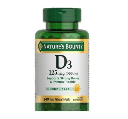 Nature's Bounty Vitamin D3 5000iu 240 Softgels
