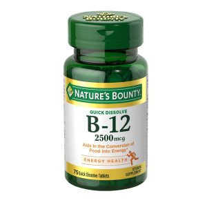 Nature's Bounty Vitamin B12 - 2500mcg - 75 Tablets